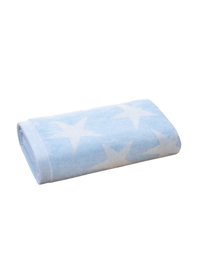 VELMORE Premium Multi Purpose Pool & Beach Towel – 100% Cotton, Ultra-Soft, Highly Absorbent, Quick Dry, Lightweight & Durable – Sky Blue - Image 2